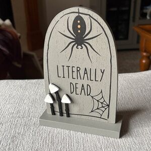 “Literally Dead” Kohl's Gray Halloween Decorative Accent
